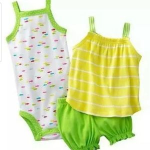 Carter's Three-Piece Shorts Set 3 Months